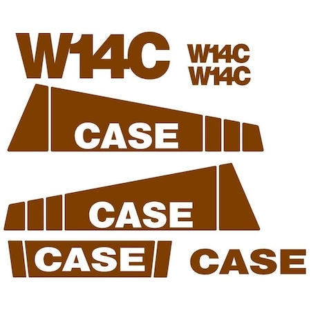 Aftermarket Brown Decal Set CASEW14CDECALSET